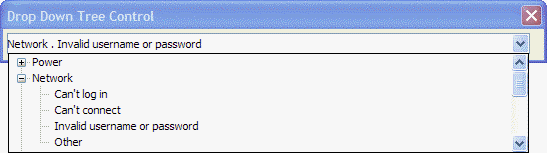 Xd Drop Down Tree Control